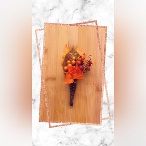 Custom Made Silk Boutonniere